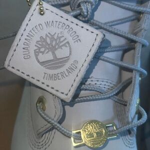 Waterproof Timberland Gray & Gold boot